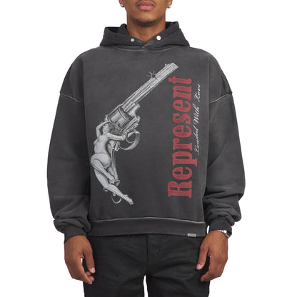 Loaded With Love Hoodie | Stained Black