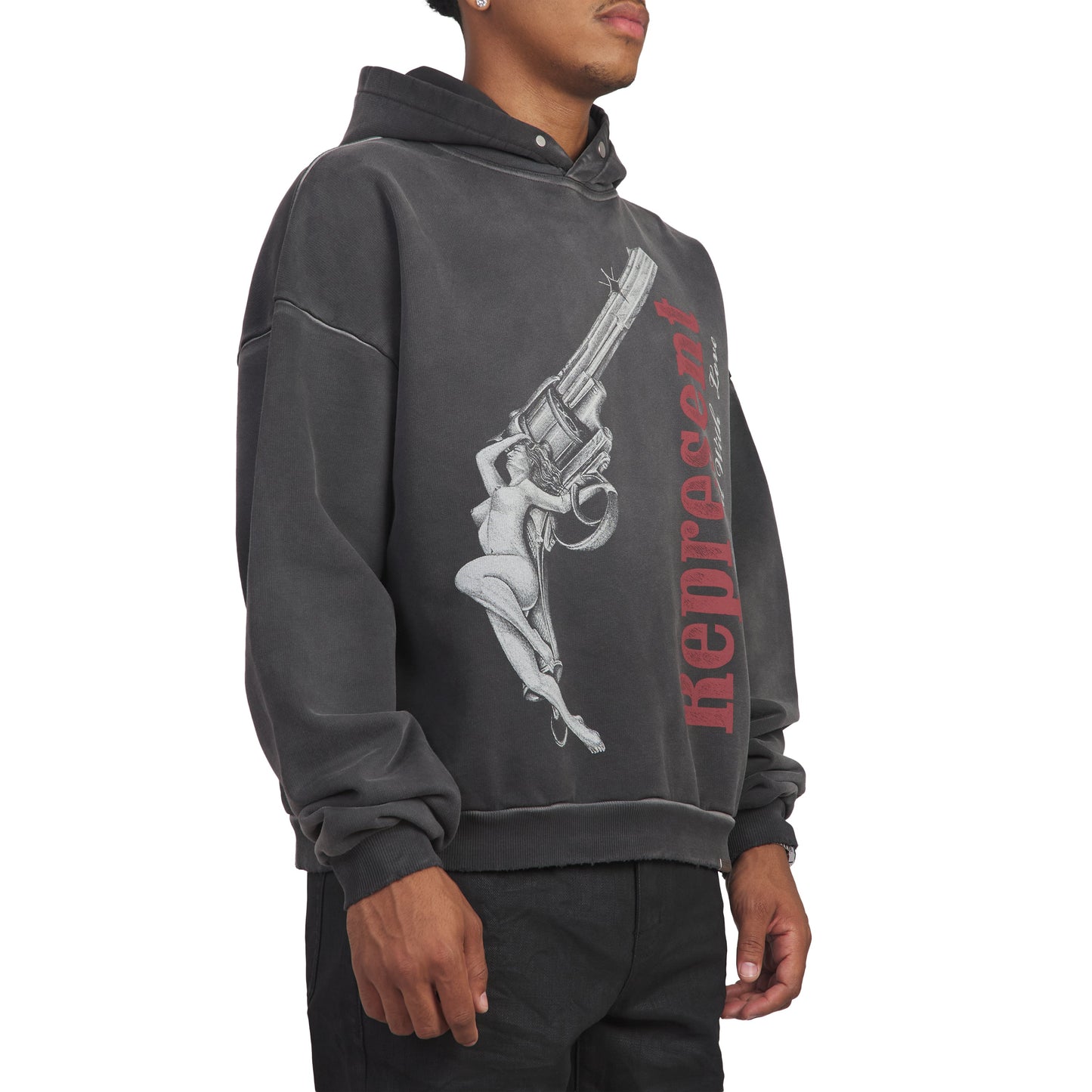 Loaded With Love Hoodie | Stained Black