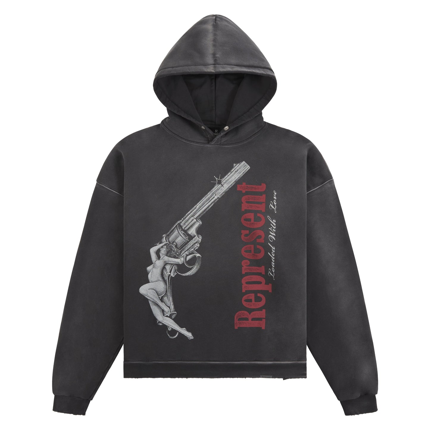 Loaded With Love Hoodie | Stained Black