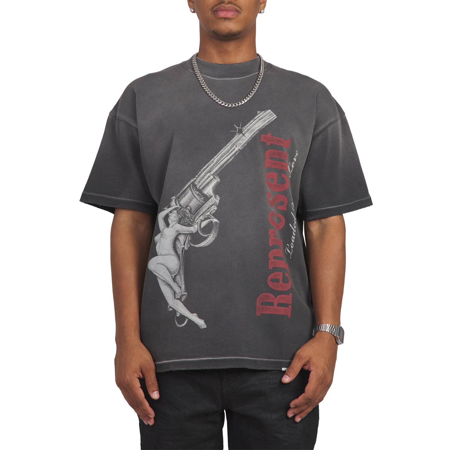 Loaded With Love Tee | Stained Black