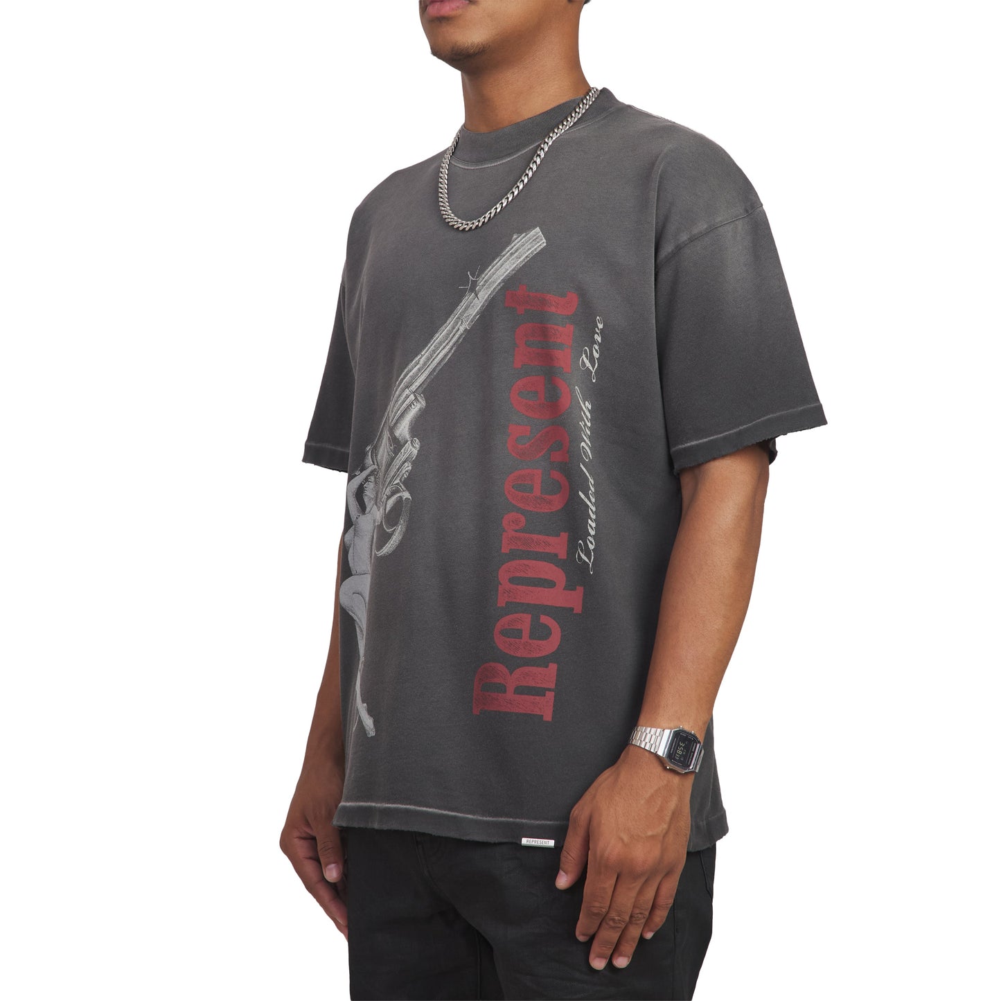 Loaded With Love Tee | Stained Black
