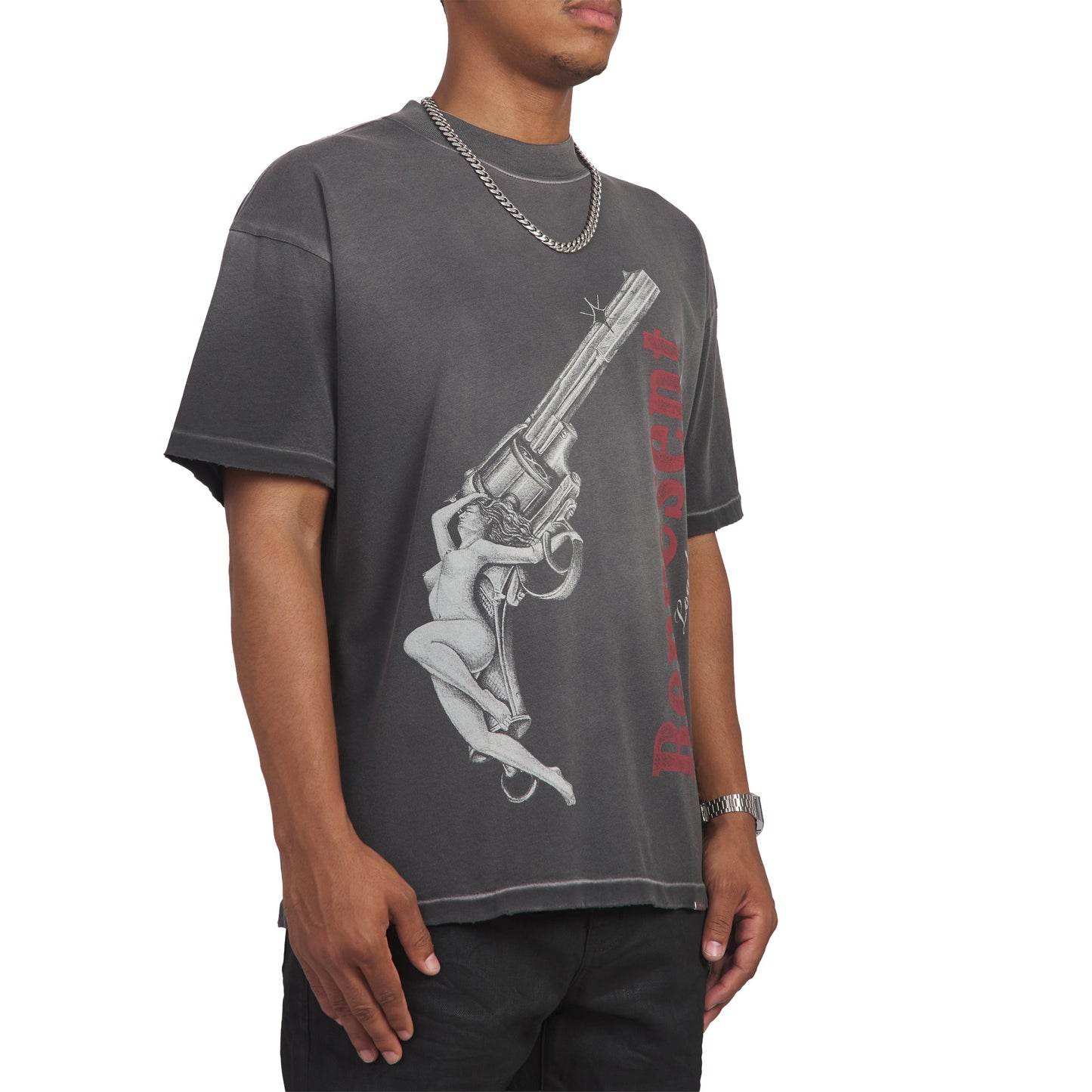 Loaded With Love Tee | Stained Black