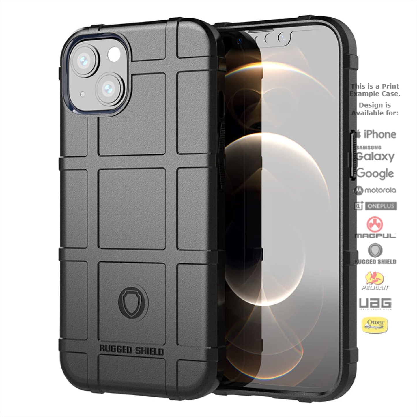 Rugged Shield Branded Solid Color TPU Cases for all Apple iPhone Models