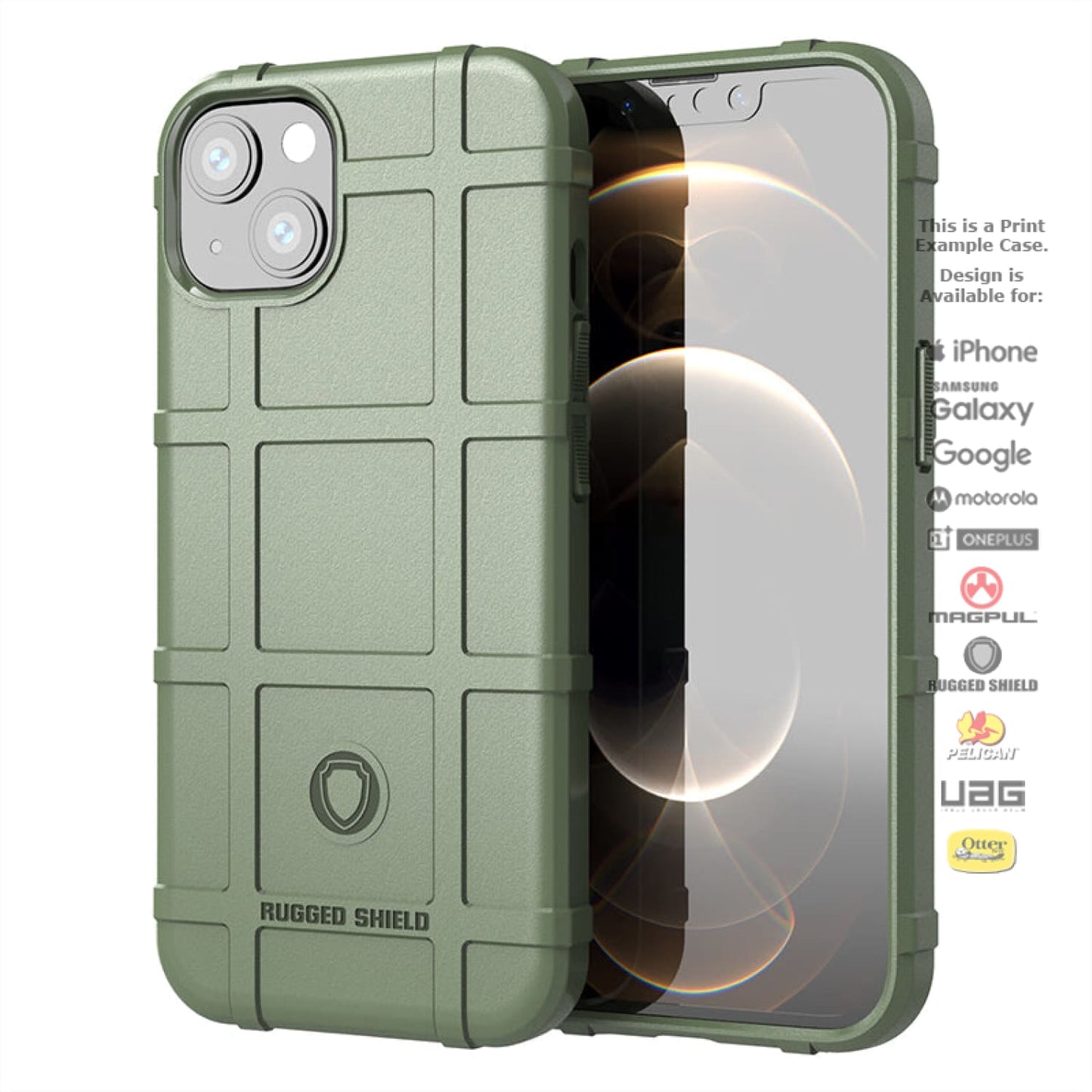 Rugged Shield Branded Solid Color TPU Cases for all Apple iPhone Models