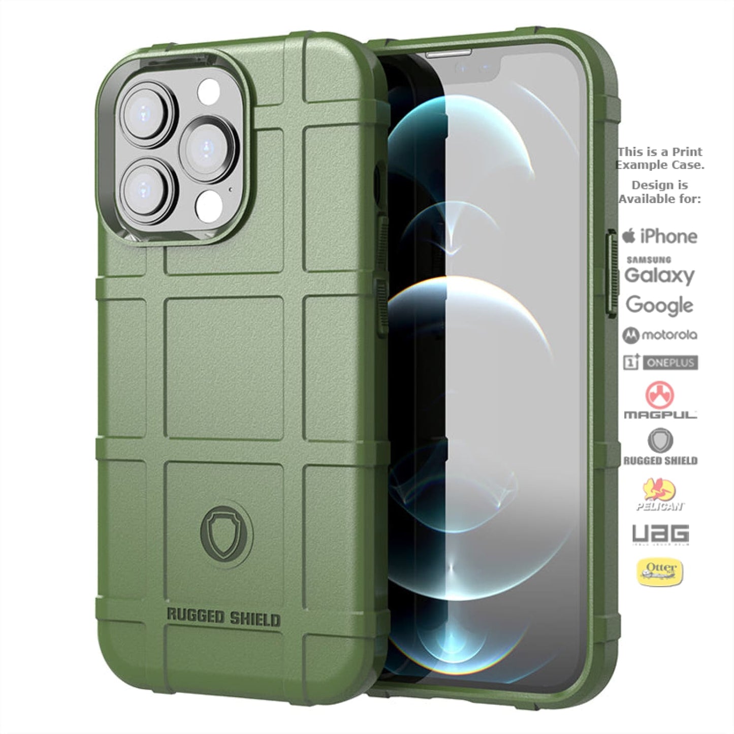 Rugged Shield Branded Solid Color TPU Cases for all Apple iPhone Models