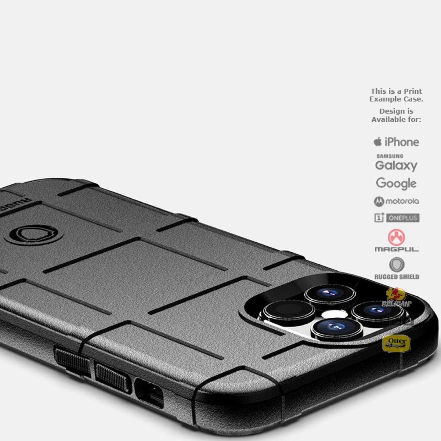 Rugged Shield Branded Solid Color TPU Cases for all Apple iPhone Models