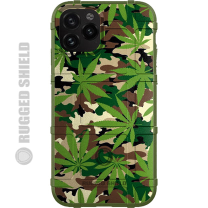 Cannabis Camouflage Custom Printed Case Design for Apple, Samsung, Google & Motorola Phone Models