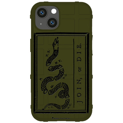 Join, or Die Flag Custom Printed Case Design for Apple, Samsung, Google & Motorola Phone Models