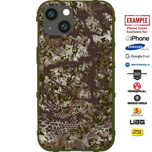 Kryptek Obskura Actaeon Official Camouflage Pattern Custom Printed Case Design for Apple, Samsung, Google & Motorola Phone Models
