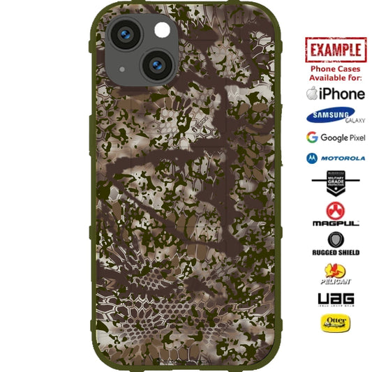 Kryptek Obskura Actaeon Official Camouflage Pattern Custom Printed Case Design for Apple, Samsung, Google & Motorola Phone Models