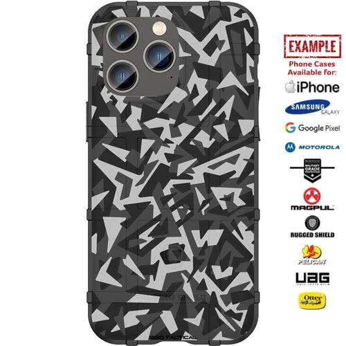 Triangle 3D Camouflage Custom Printed Case Design for Apple, Samsung, Google & Motorola Phone Models