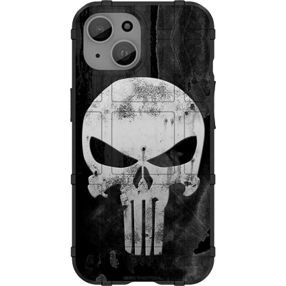 Red or Blue Tattered Punisher Custom Printed Case Design for Apple, Samsung, Google & Motorola Phone Models