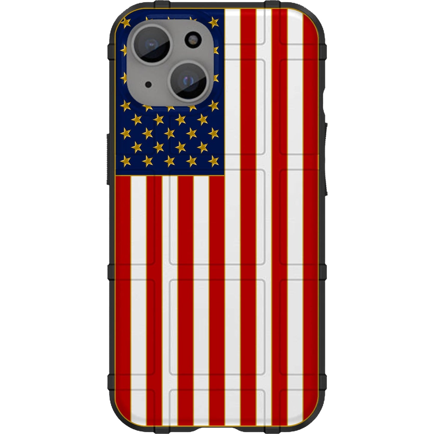 Memorial Day 2024 Special Edition US Flag Gold Pin Style Custom Printed Case Design for Apple, Samsung, Google & Motorola Phone Models