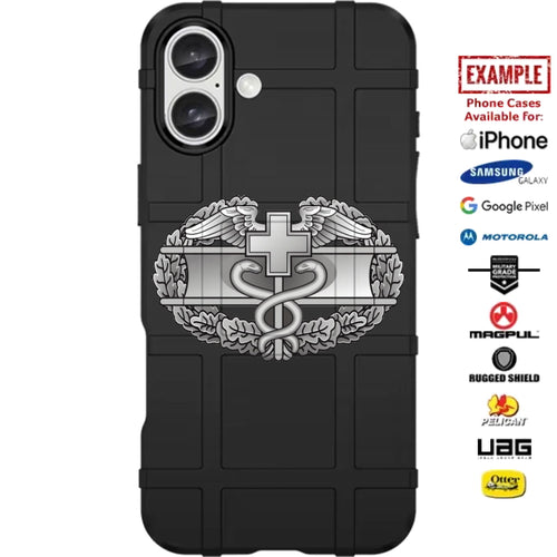 U.S. ARMY COMBAT MEDIC BADGE Design Custom Printed Case Design for Apple, Samsung, Google & Motorola Phone Models