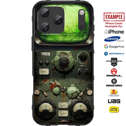 Geiger Counter Radiation Meter Custom Printed Case Design for Apple, Samsung, Google & Motorola Phone Models