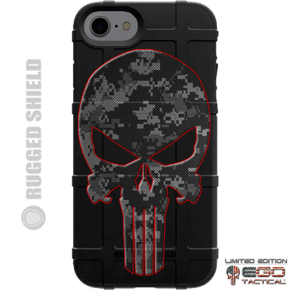 Black Ops Camouflage Punisher Custom Printed Case Design for Apple, Samsung, Google & Motorola Phone Models