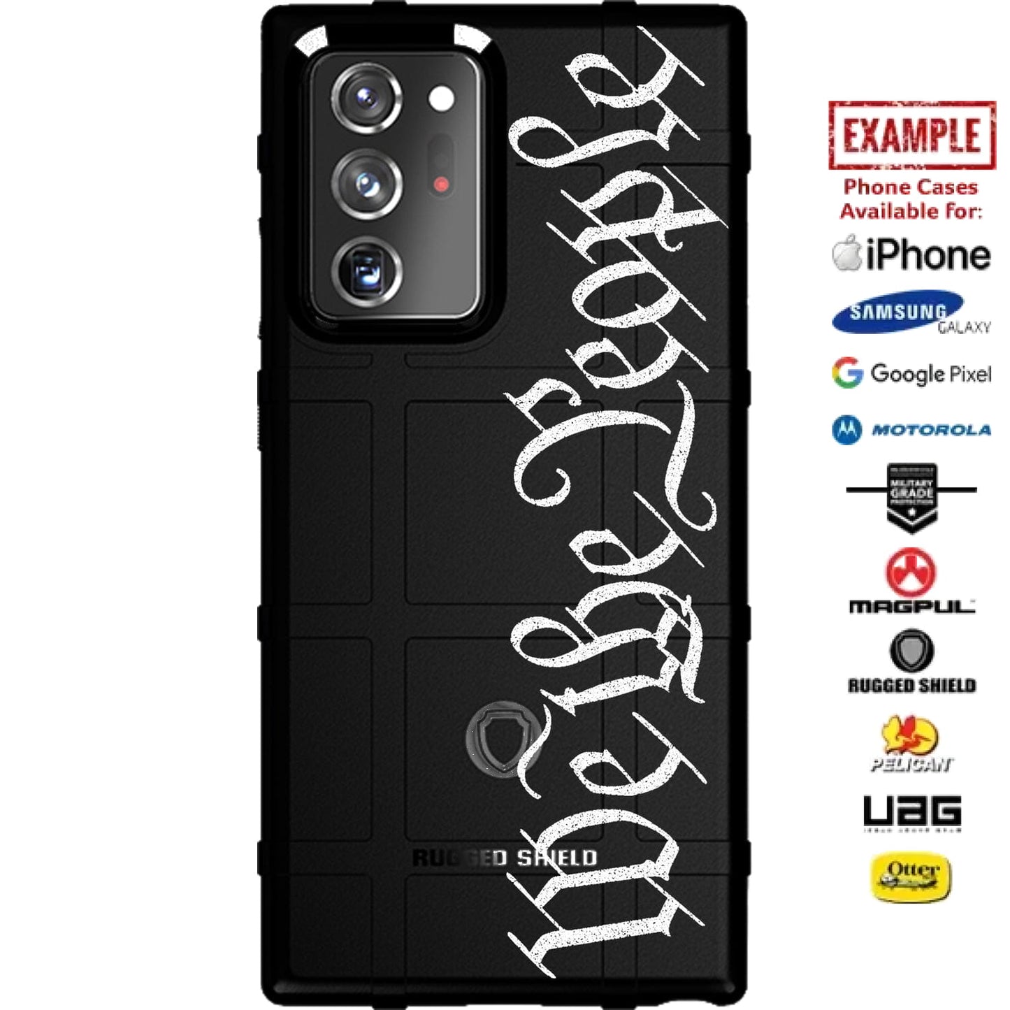 We The People Type Script Custom Printed Case Design for Apple, Samsung, Google & Motorola Phone Models