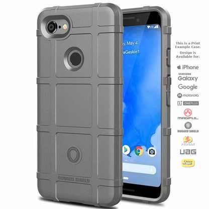 Rugged Shield Branded Solid Color TPU Cases for Google Pixel Phone Models