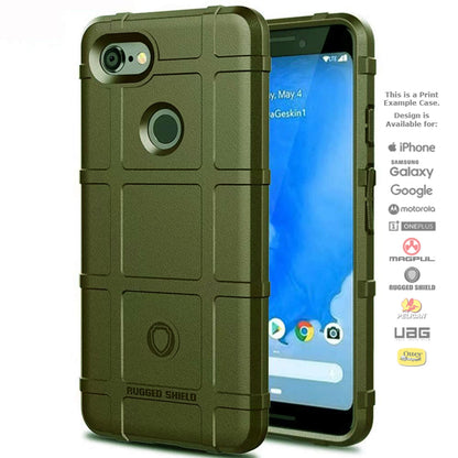 Rugged Shield Branded Solid Color TPU Cases for Google Pixel Phone Models