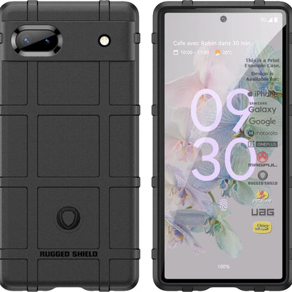 Rugged Shield Branded Solid Color TPU Cases for Google Pixel Phone Models