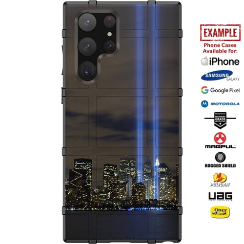 911 Twin Towers Remembrance Custom Printed Case Design for Apple, Samsung, Google & Motorola Phone Models