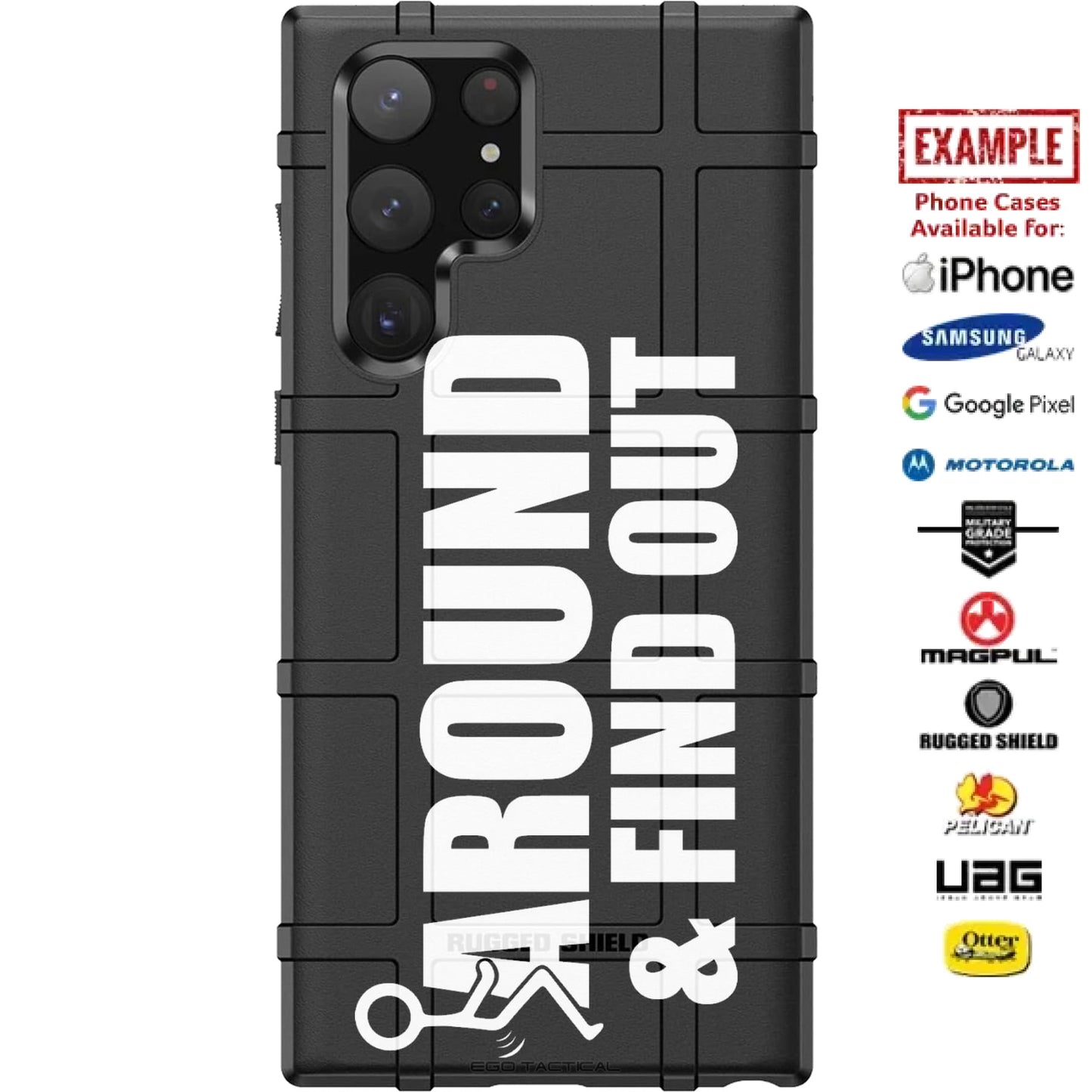 FAFO F AROUND & FIND OUT Custom Printed Case Design for Apple, Samsung, Google & Motorola Phone Models