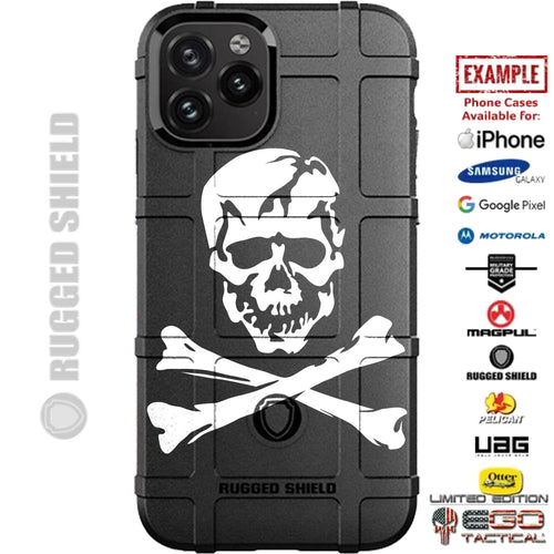 Navy Fighting 103 Jolly Roger Pirate Flag Custom Printed Case Design for Apple, Samsung, Google & Motorola Phone Models
