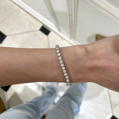 Buttercup Laboratory Grown Diamond Scalloped Tennis Bracelet