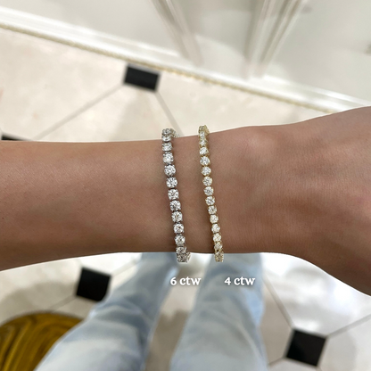 Buttercup Laboratory Grown Diamond Scalloped Tennis Bracelet