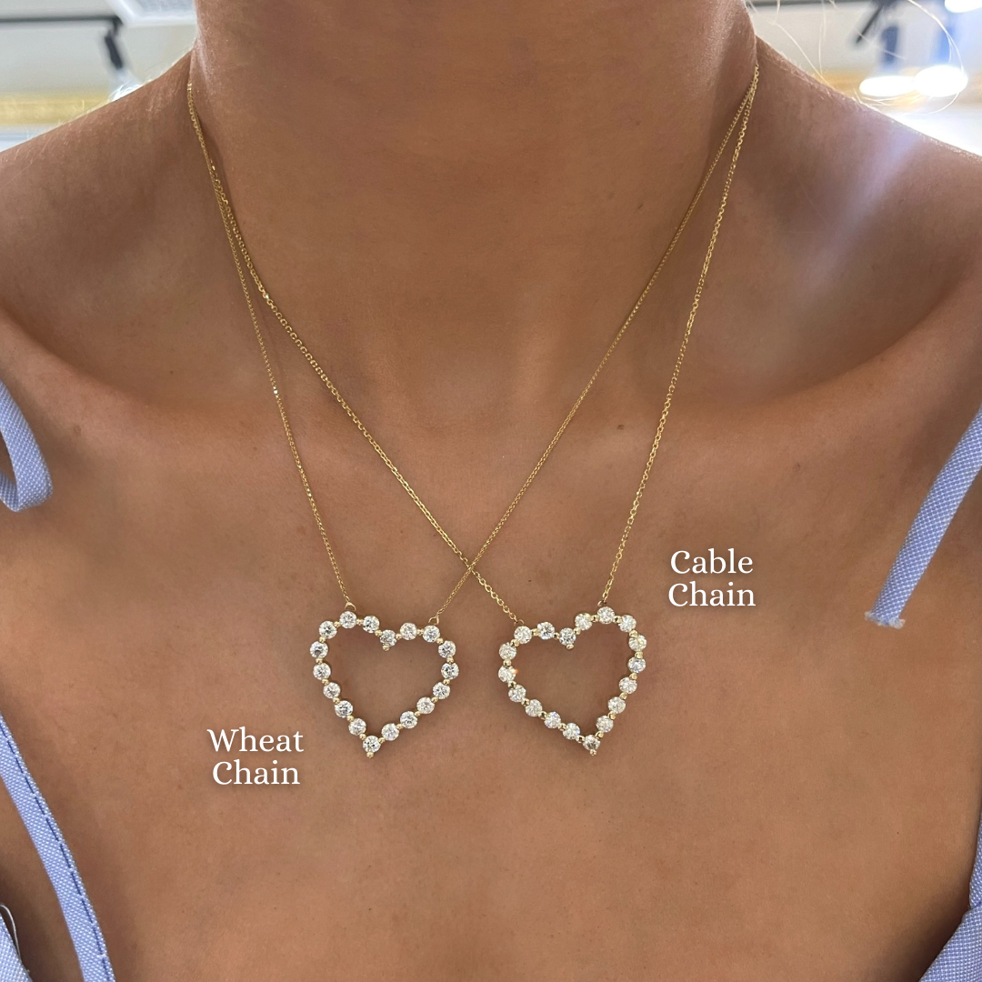 0.6mm Diamond Cut Round Wheat Chain