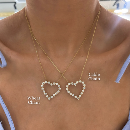 0.6mm Diamond Cut Round Wheat Chain