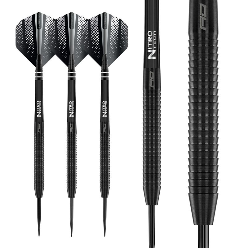 RED DRAGON - Razor Edge Black Darts - 85% Tungsten - 26g