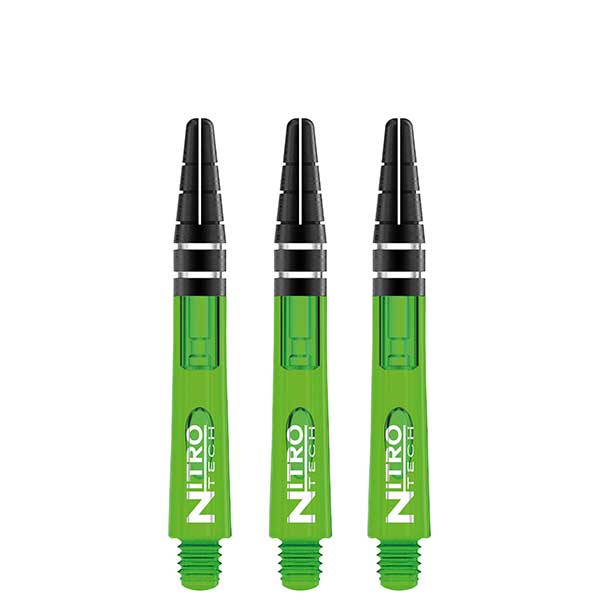 RED DRAGON - Nitrotech Composite Dart Shafts - 36mm Short Green