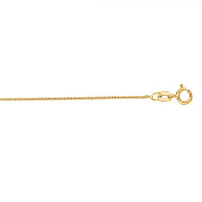 0.6mm Diamond Cut Round Wheat Chain