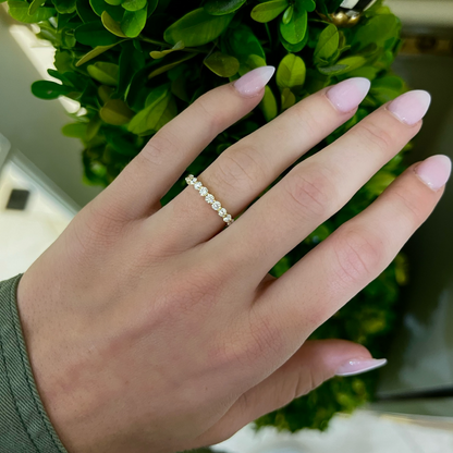 Best of Both Baguette and Round Eternity Band