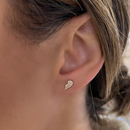 Best Friends Forever Heart Stud Earrings