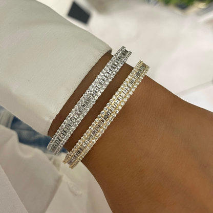 Mini Gianna Baguette Diamond Bangle 4.49 ctw