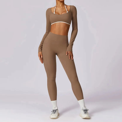 2PCS Women Push Up Workout Set