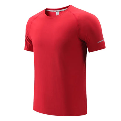 Men Gym T-shirt Quick Dry Sport Short Sleeve