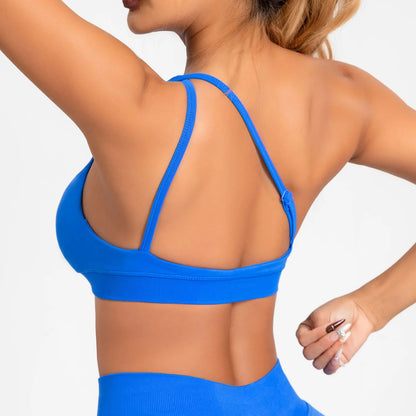 Impact Asymmetric Sports Bra High Support Backless