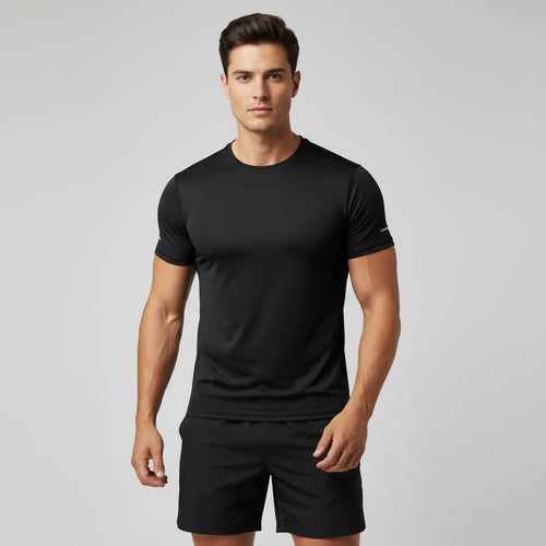 Men Gym T-shirt Quick Dry Sport Short Sleeve