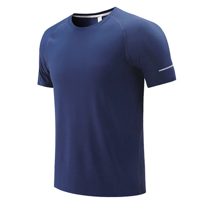 Men Gym T-shirt Quick Dry Sport Short Sleeve