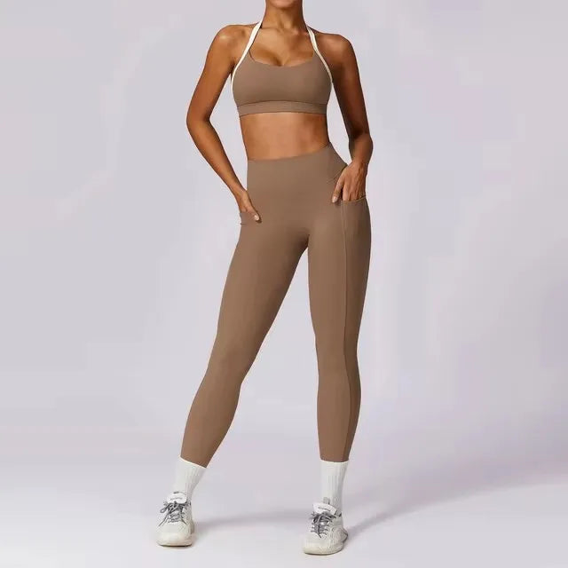 2PCS Women Push Up Workout Set