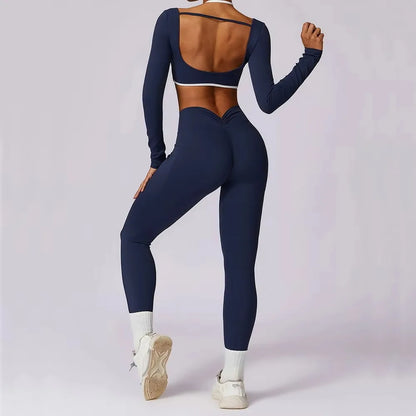 2PCS Women Push Up Workout Set