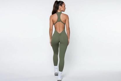 Phia Women’s Sleeveless Zipper Scrunch Jumpsuit