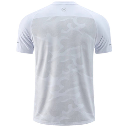 Men Gym T-shirt Quick Dry Sport Short Sleeve
