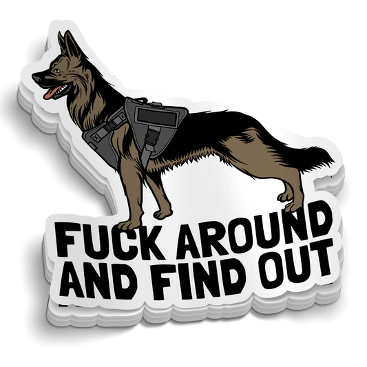Police K-9 FAFO Sticker
