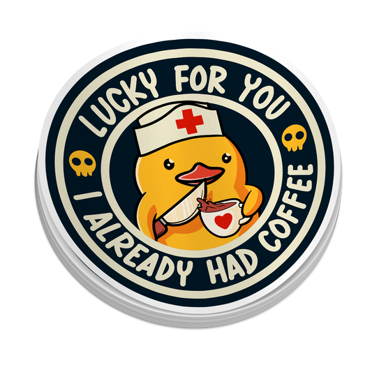 Lucky For You | Funny Medical Stickers