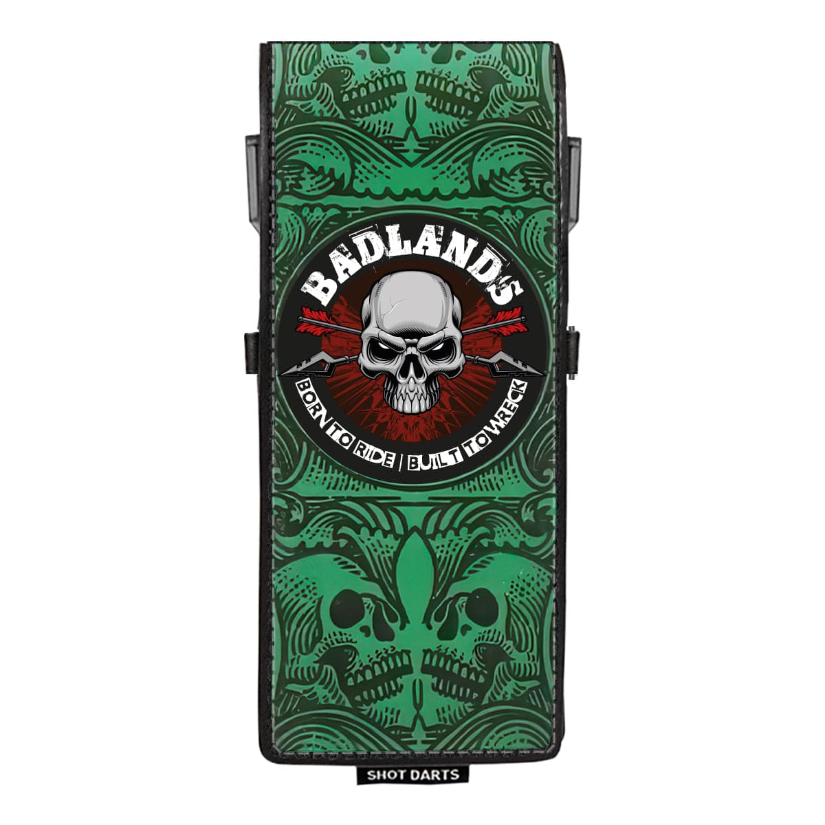 SHOT - BADLANDS Inked Drop-in Dart Wallet - GREEN