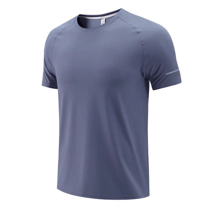 Men Gym T-shirt Quick Dry Sport Short Sleeve